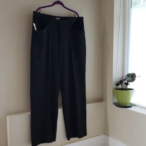 Wide Leg Pinstripe Trousers Kiyonna Size 2